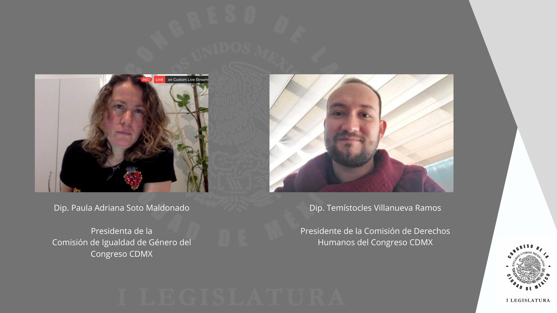 El Congreso de la CDMX otorgará las Medallas al Mérito “Hermila Galindo 2020” y de Defensoras y Defensores de Derechos Humanos de la Ciudad de México 2020