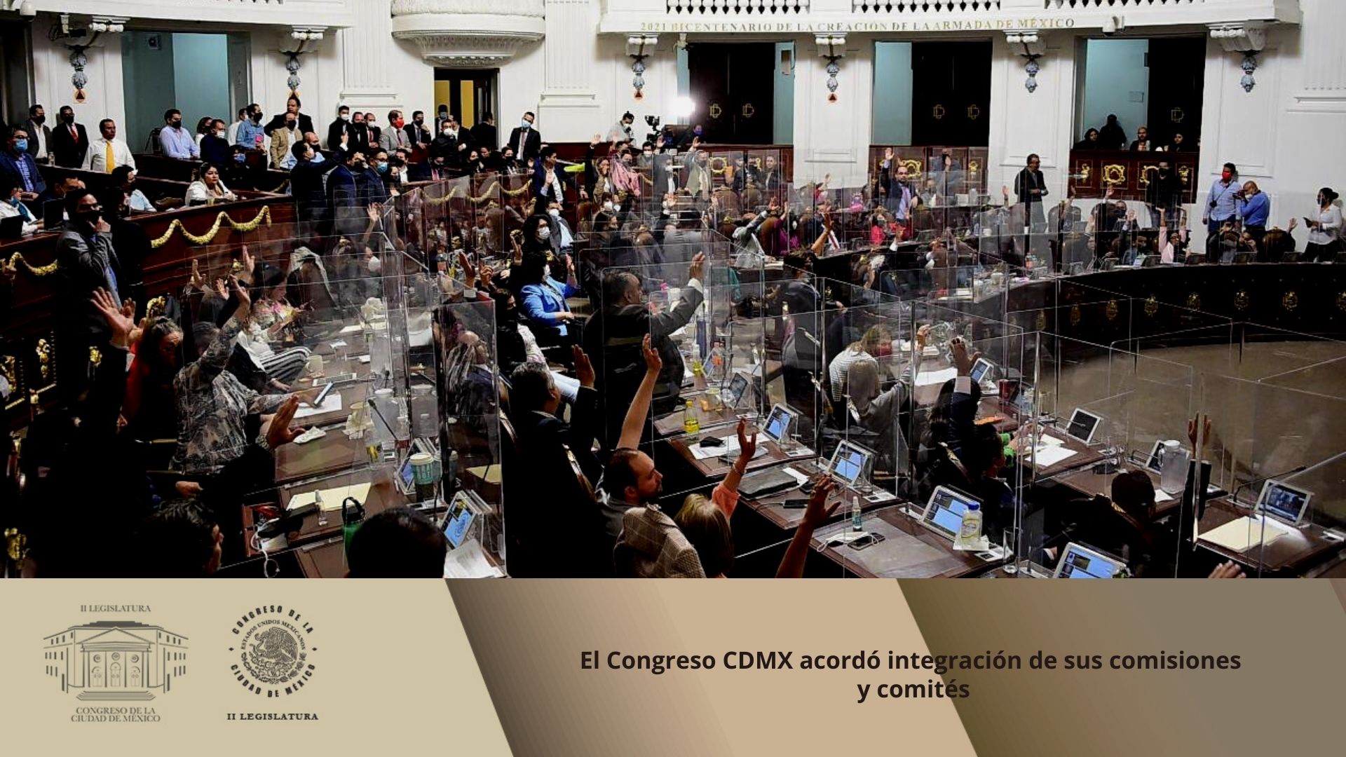 El Congreso CDMX acordó integración de sus comisiones y comités
