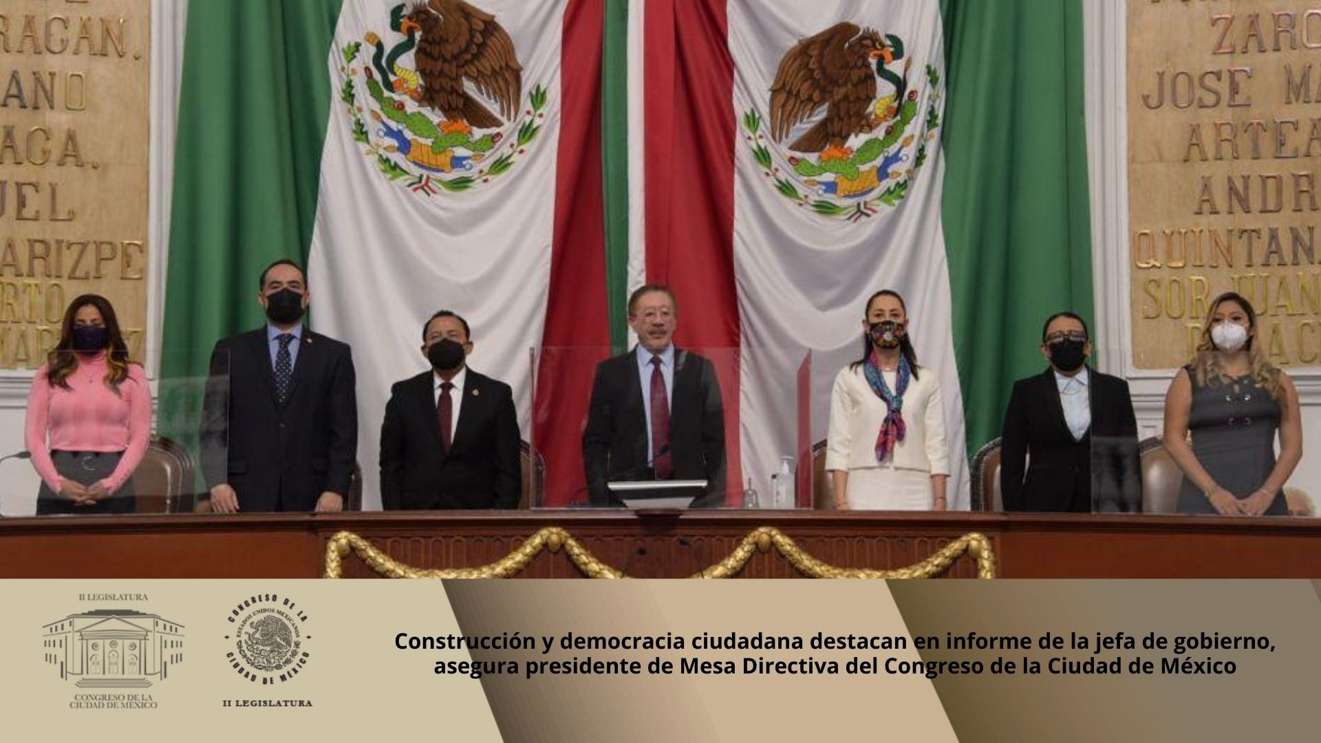 Construcción y democracia ciudadana destacan en informe de la jefa de gobierno, asegura presidente de Mesa Directiva del Congreso de la Ciudad de México