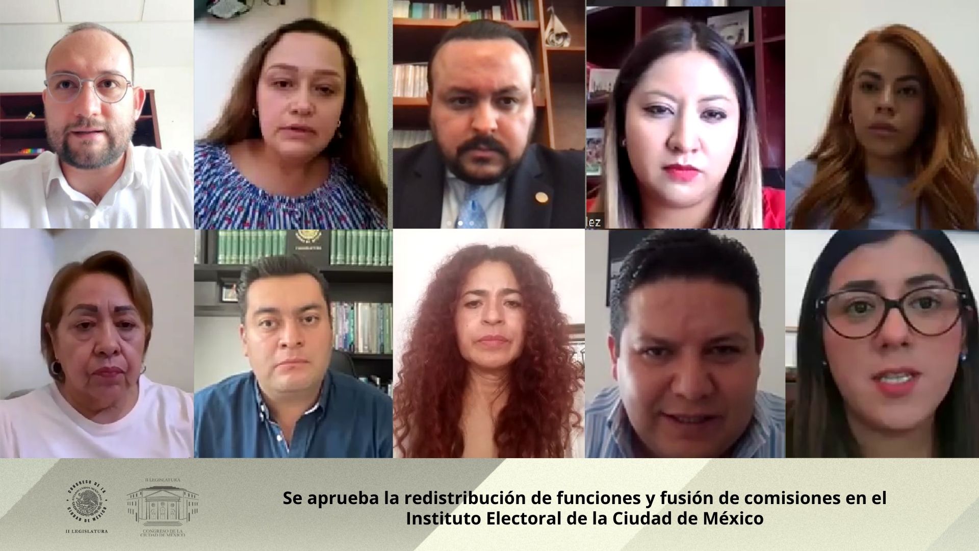 Se aprueba la redistribución de funciones y fusión de comisiones en el Instituto Electoral de la Ciudad de México