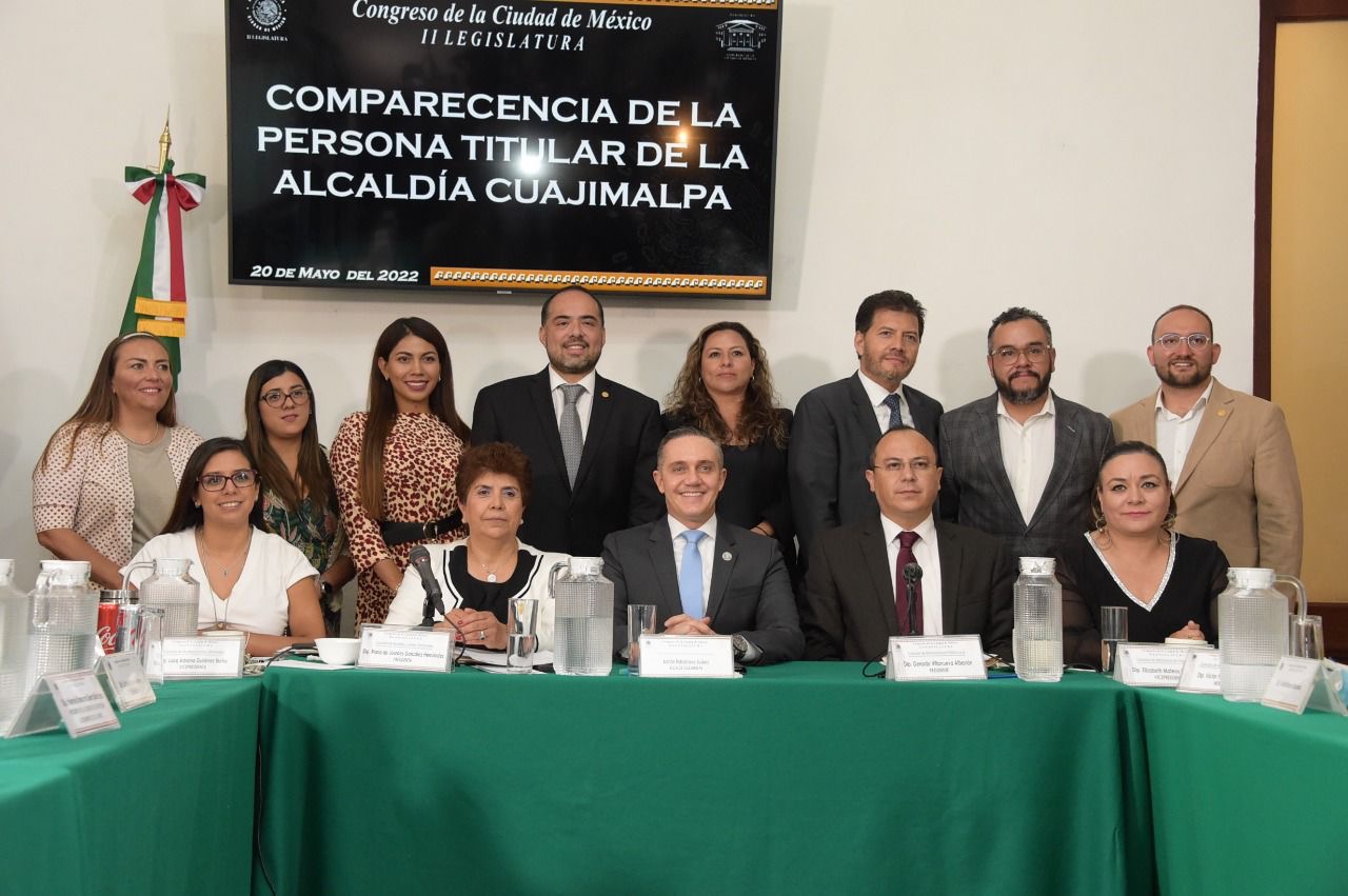 Comisiones de Congreso sostuvieron comparecencia con alcalde de Cuajimalpa